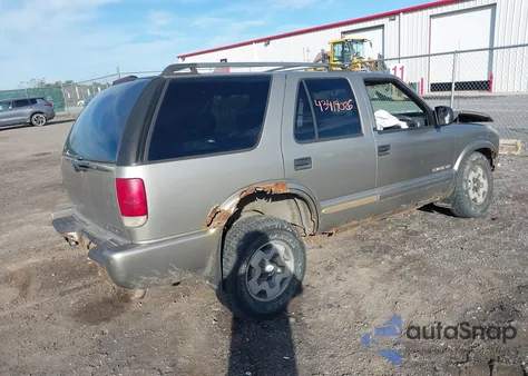 2002 Chevrolet Blazer Ls из США, поврежденный, VIN 1GNDT13W52K232896